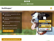 Tablet Screenshot of barkstopper.co.uk